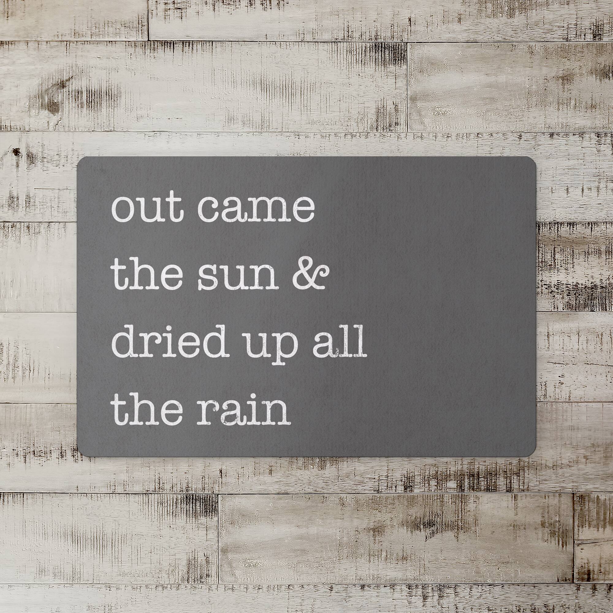 Out Came The Sun 18" x 27" Floor Mat
